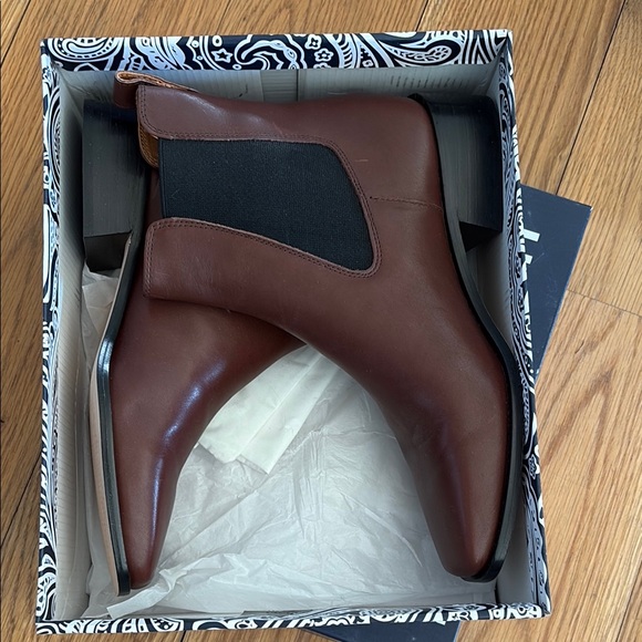 J. McLaughlin Terrazzo Brown Ankle Boots - Picture 3 of 6